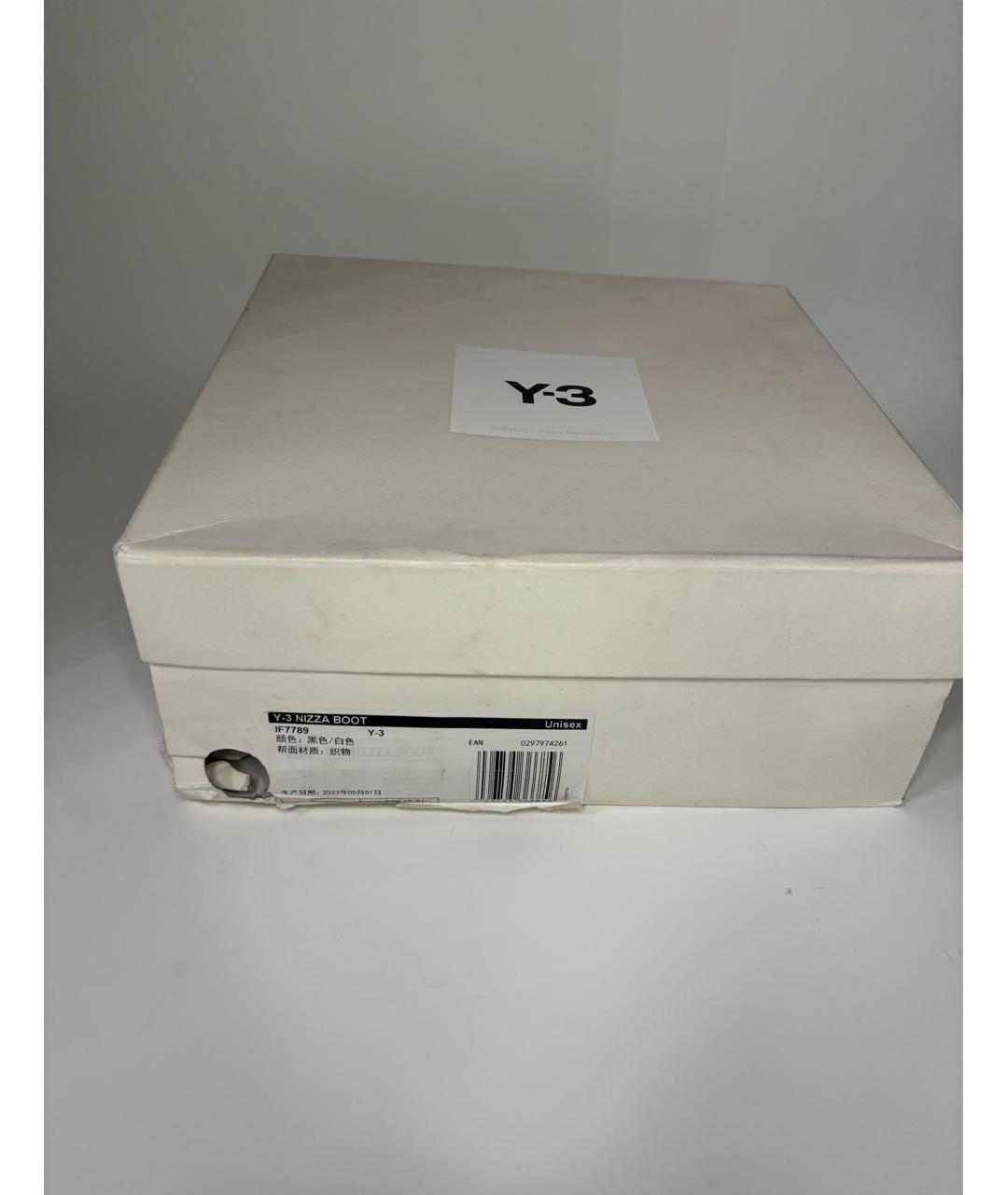 Y-3 Черные текстильные кроссовки, фото 8