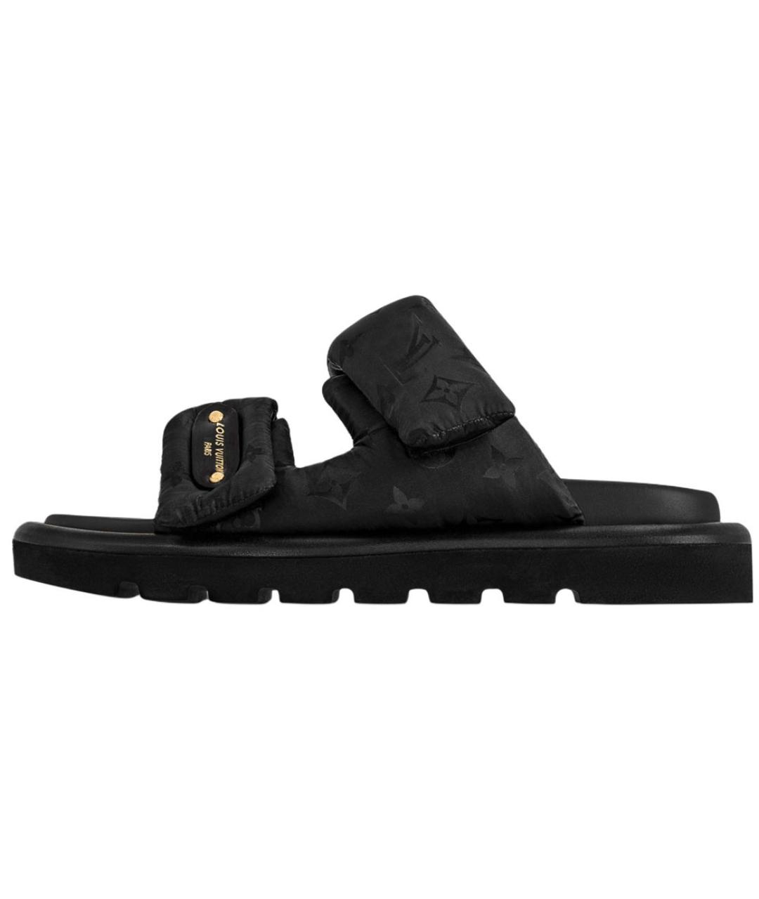 LOUIS VUITTON Черные сандалии, фото 2