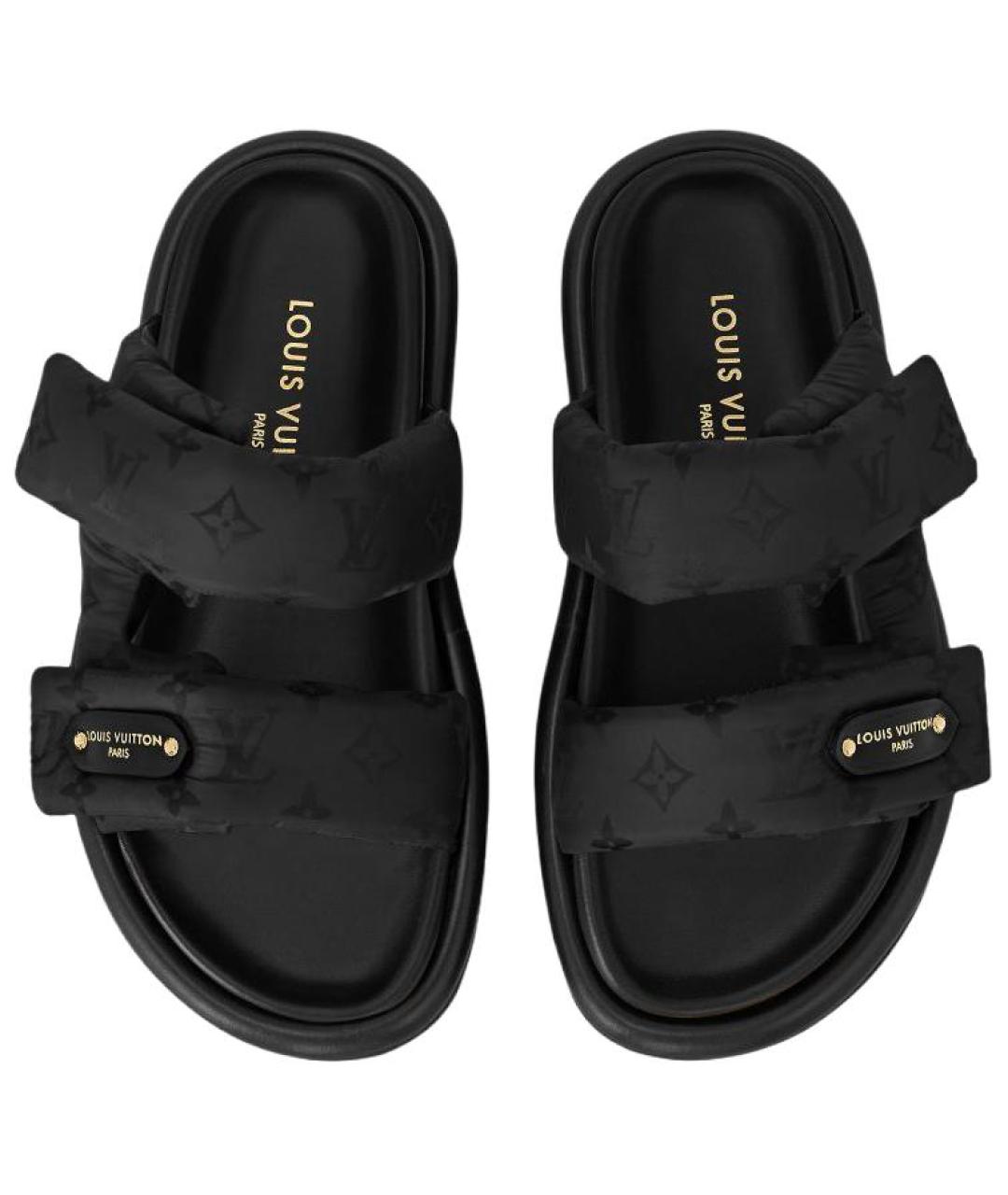LOUIS VUITTON Черные сандалии, фото 3