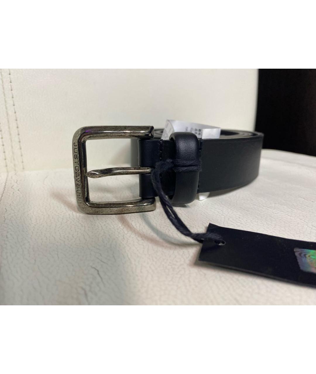 JUST CAVALLI Черный кожаный ремень, фото 7