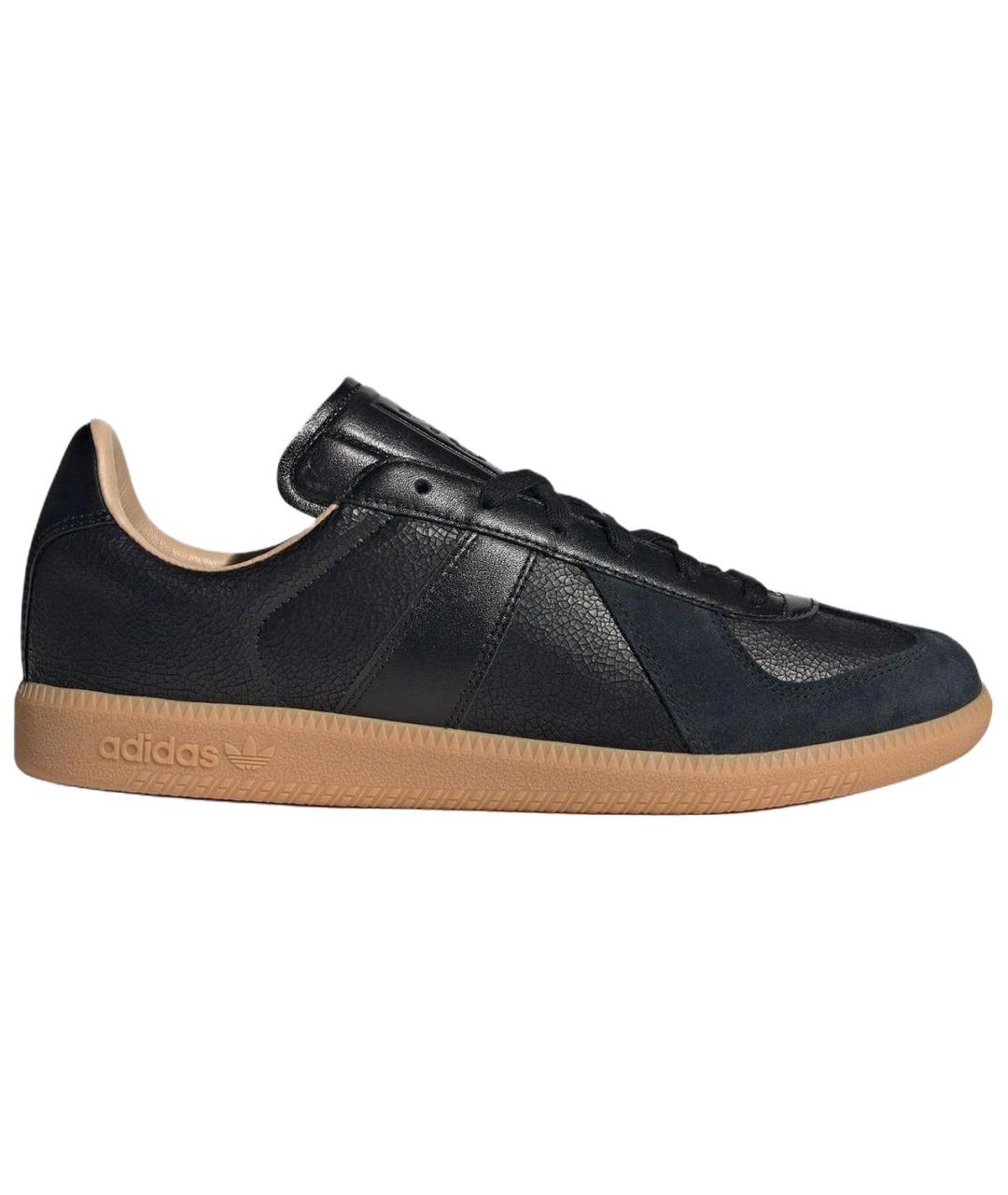 ADIDAS Черные кожаные кеды, фото 3