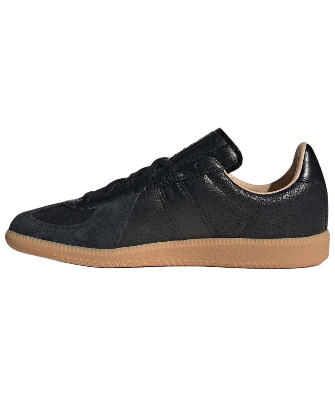 ADIDAS Черные кожаные кеды, фото 2