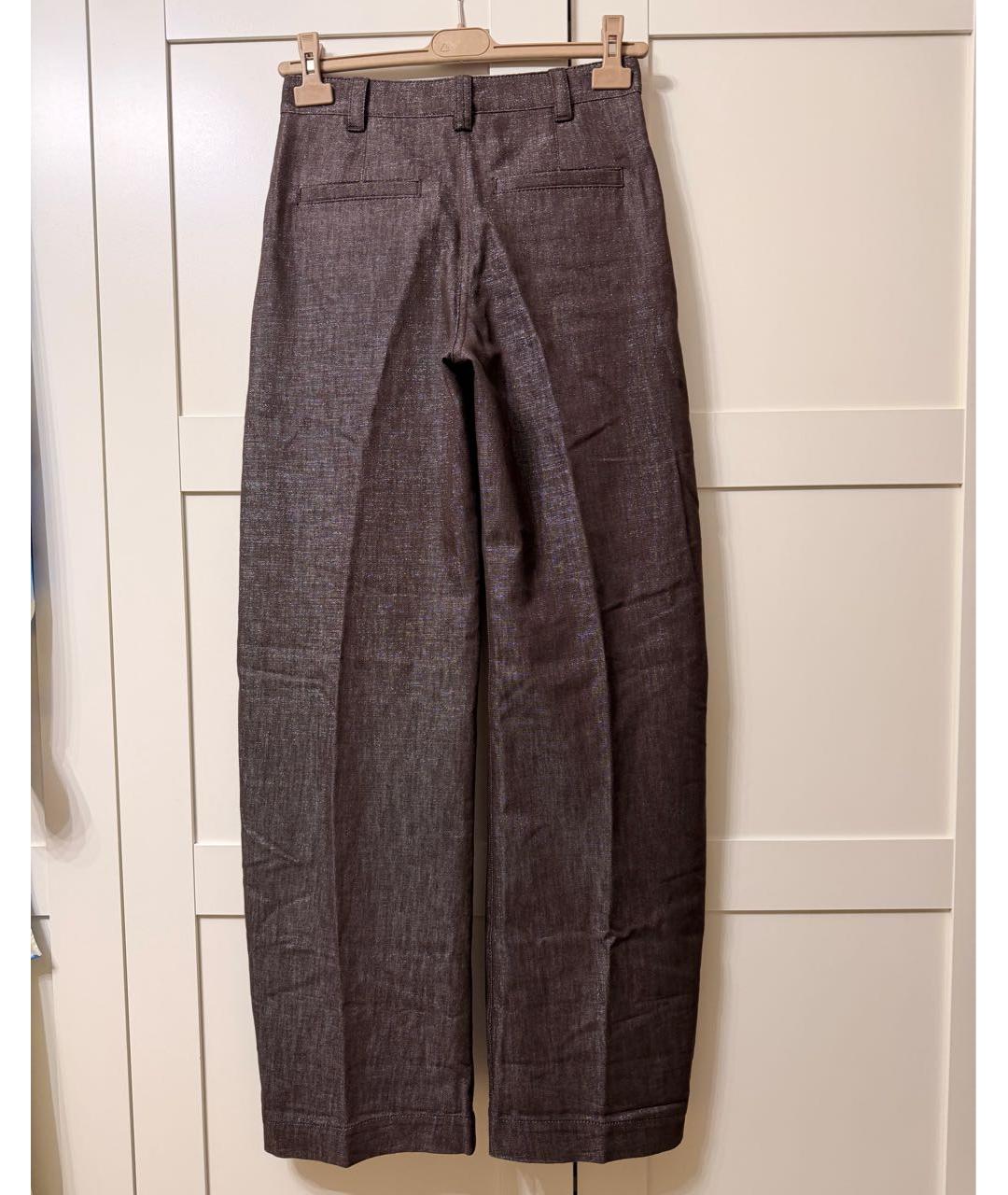 BRUNELLO CUCINELLI Коричневые прямые джинсы, фото 2