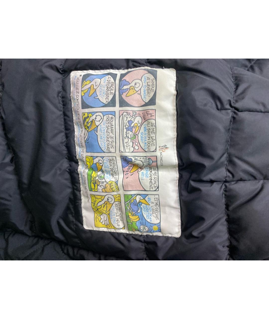 MONCLER Черная полиэстеровая парка, фото 6