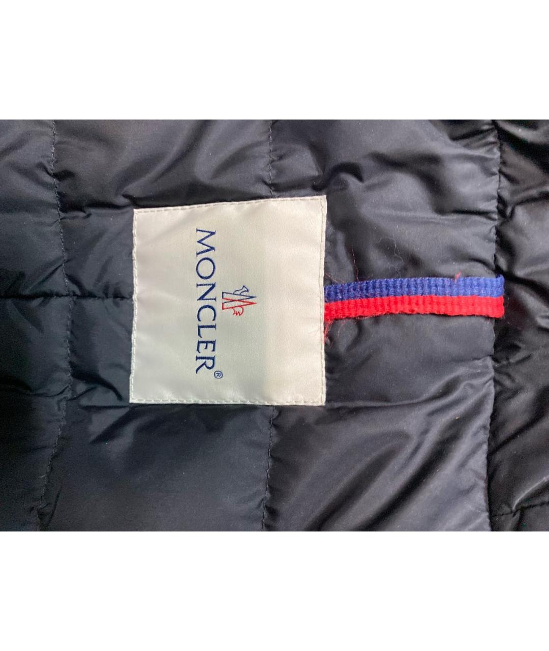 MONCLER Черная полиэстеровая парка, фото 7
