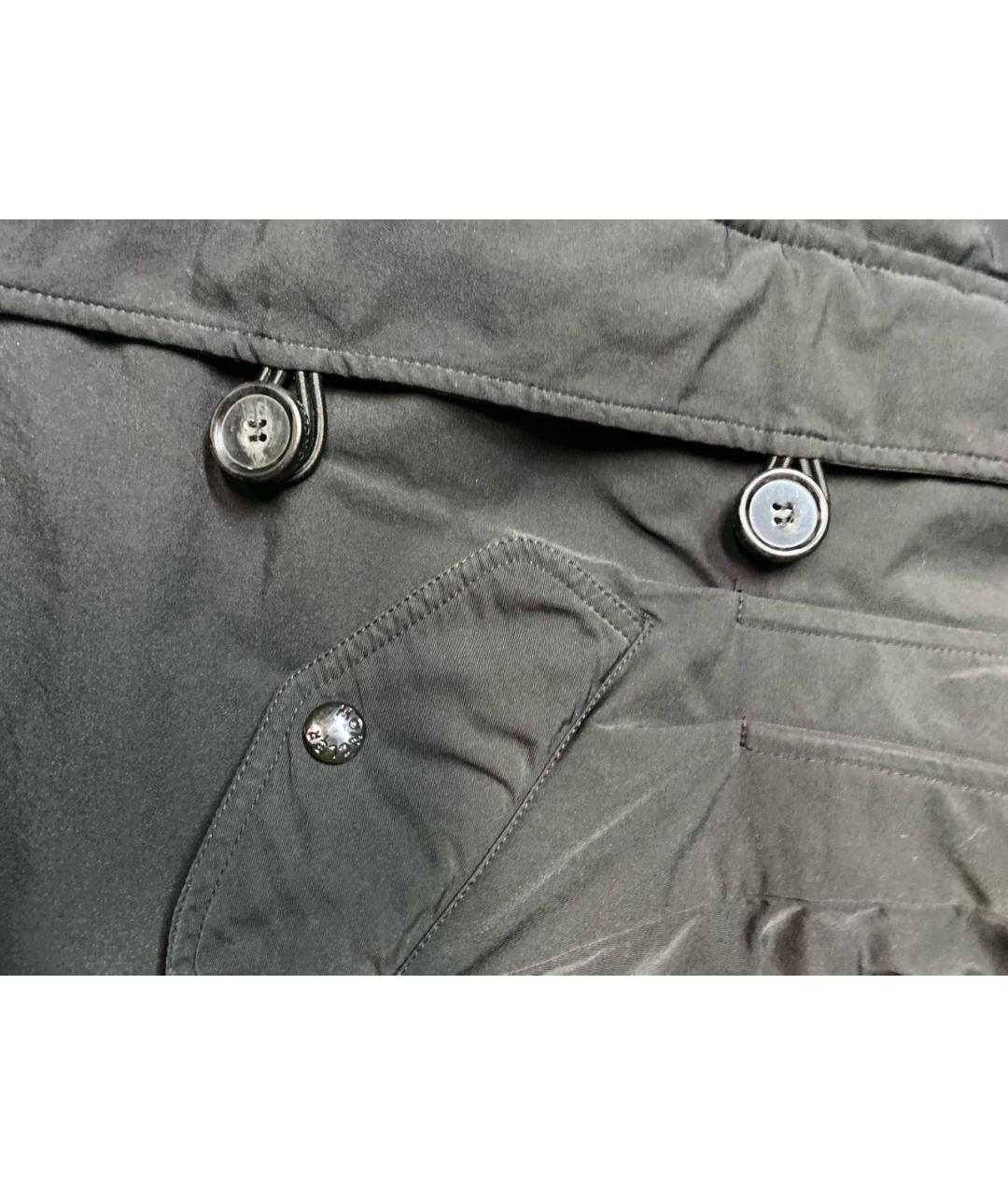 MONCLER Черная полиэстеровая парка, фото 4