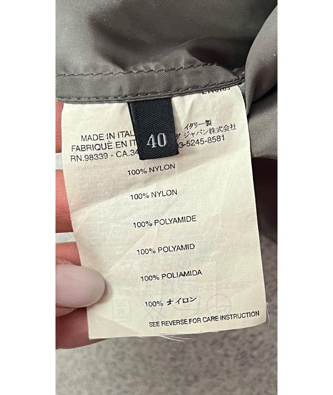 PRADA Хаки вискозная юбка миди, фото 7