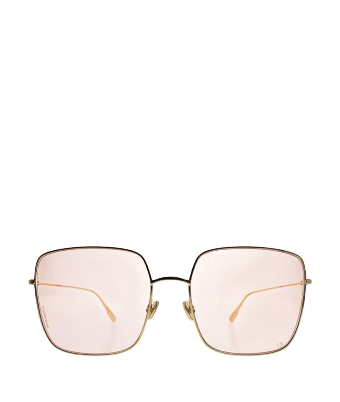 CHRISTIAN DIOR Золотые металлические солнцезащитные очки, фото 1