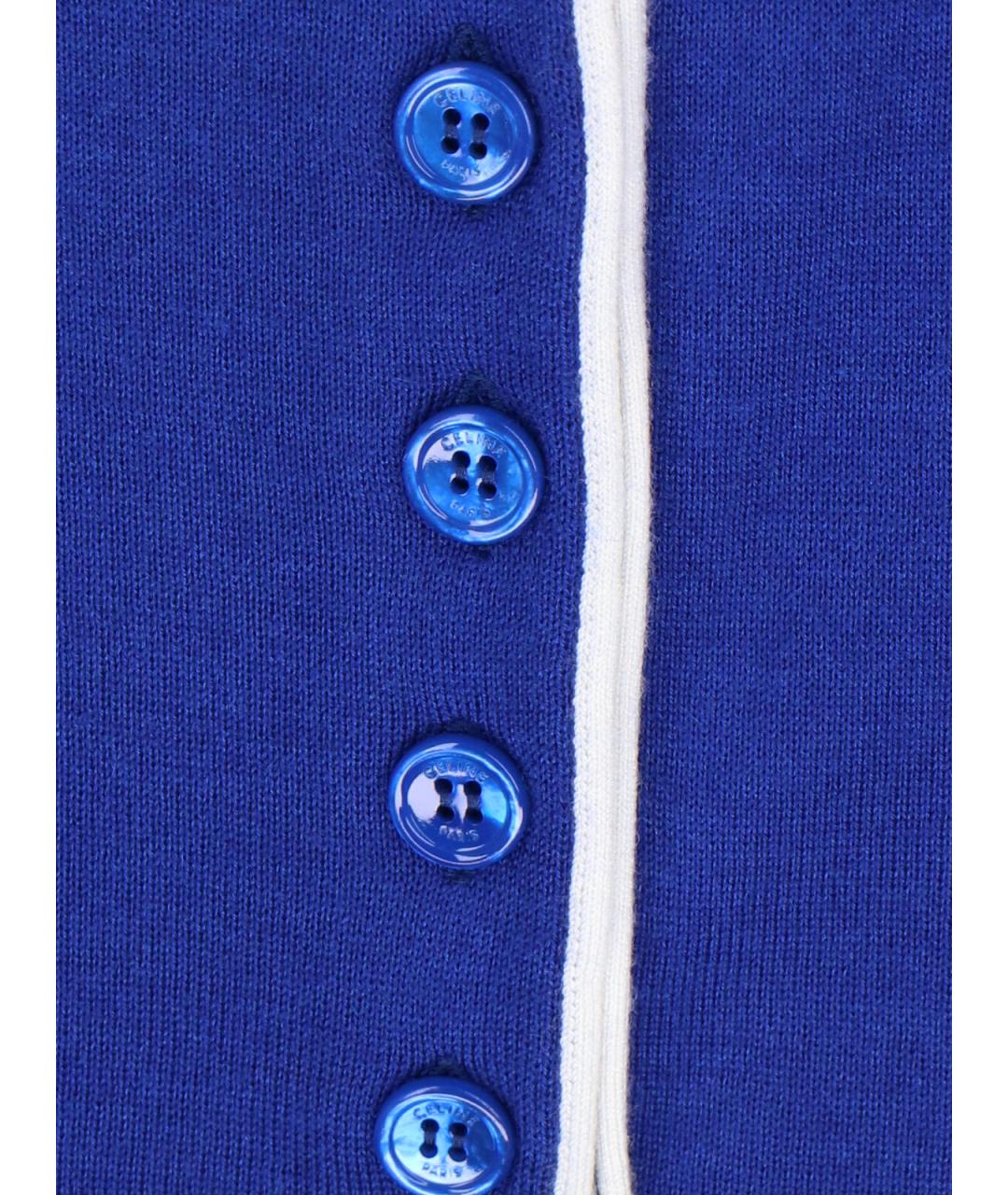 CELINE Синий кашемировый джемпер / свитер, фото 5