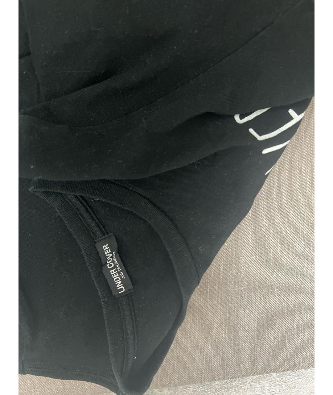 UNDERCOVER Черная хлопковая футболка, фото 3