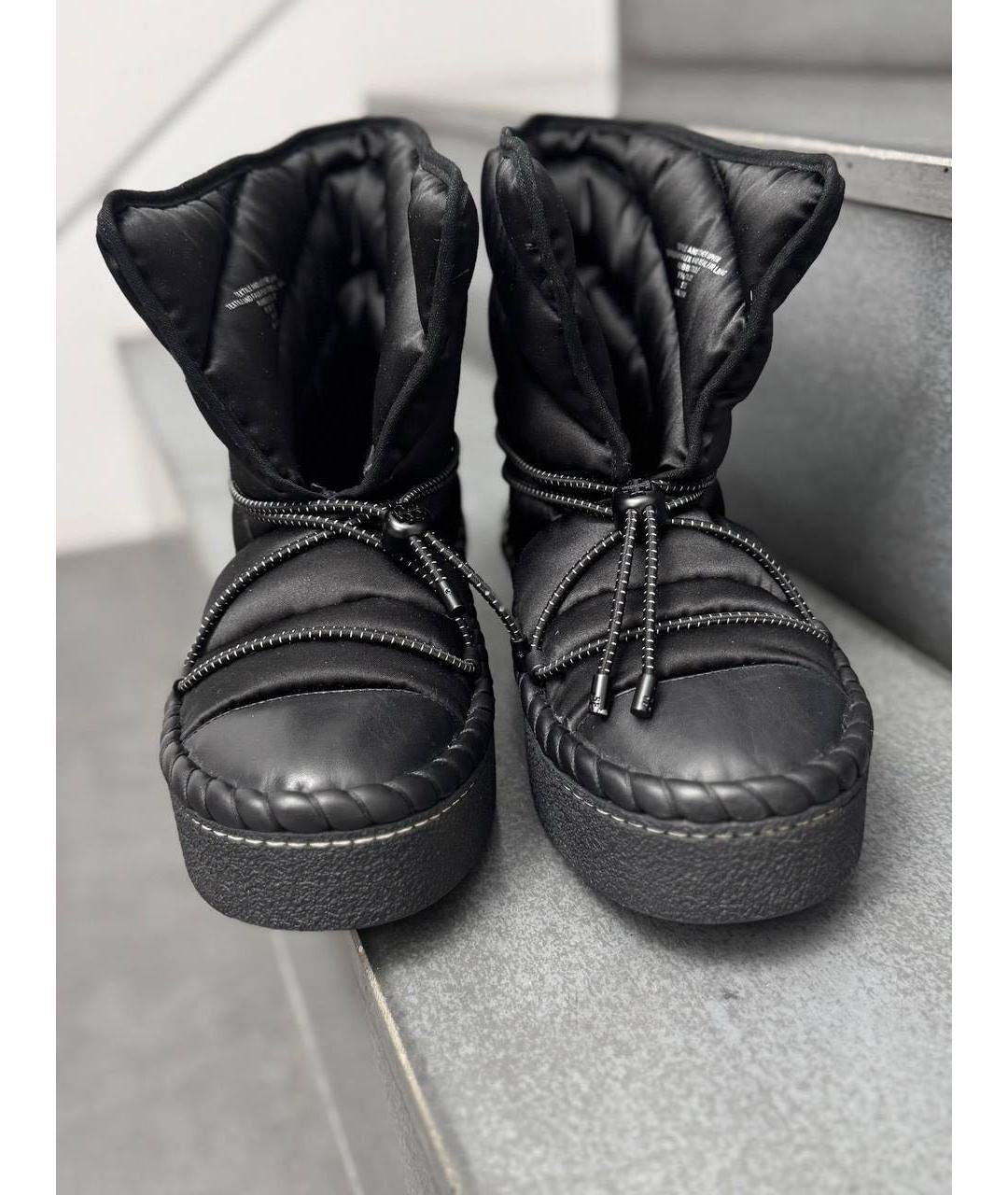 TORY BURCH Черные текстильные ботинки, фото 2