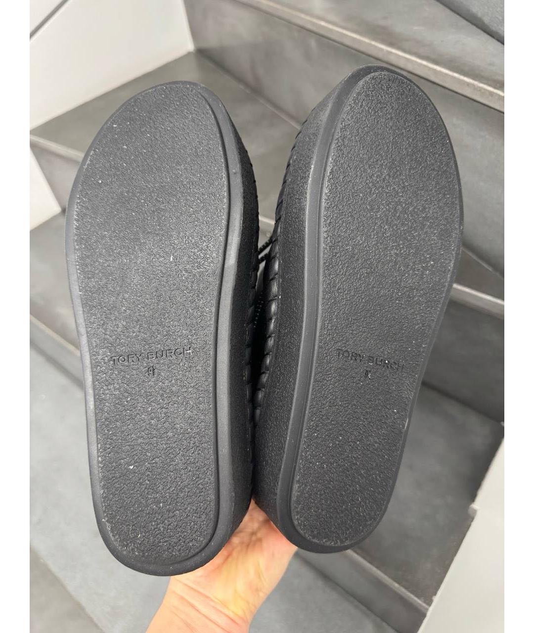 TORY BURCH Черные текстильные ботинки, фото 7