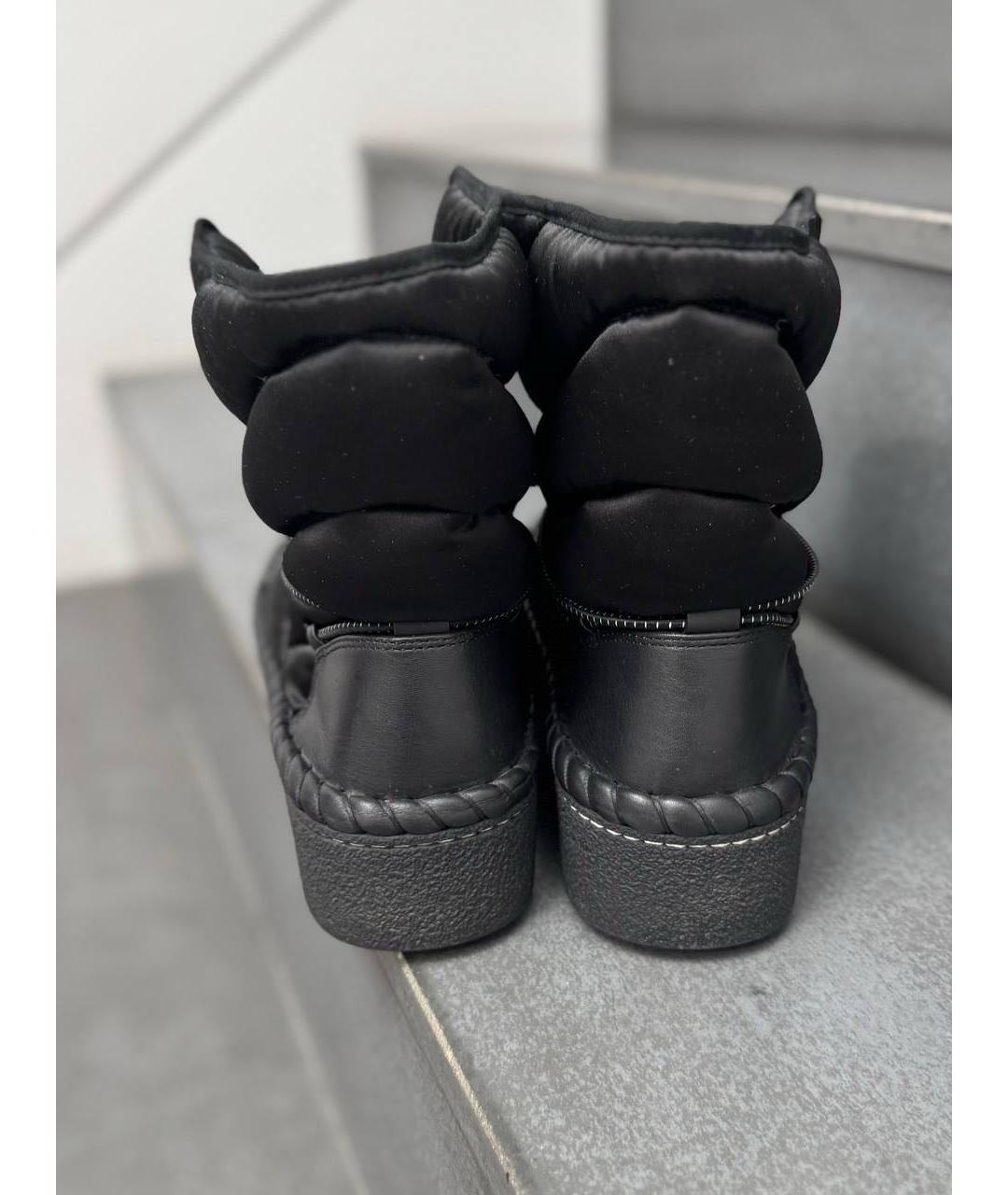 TORY BURCH Черные текстильные ботинки, фото 4