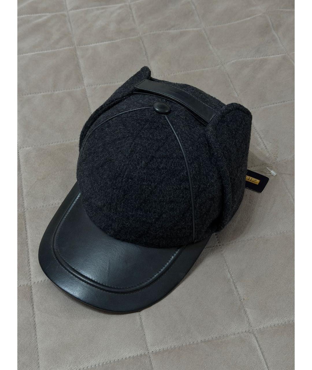 ZILLI Серая кашемировая кепка/бейсболка, фото 6