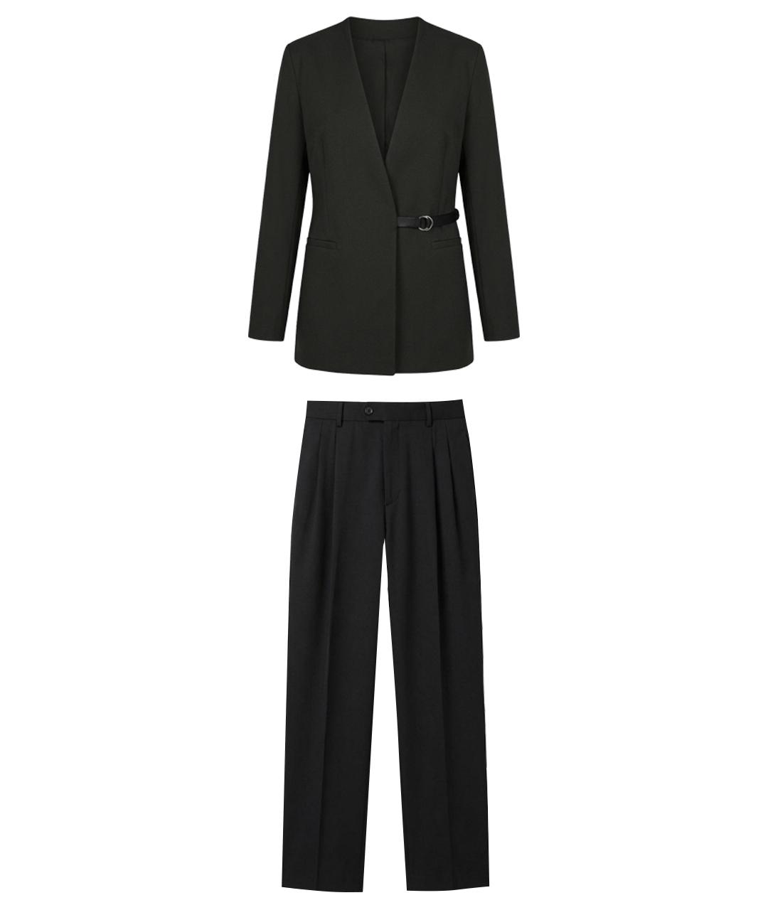 LIVIANA CONTI Коричневый вискозный костюм с брюками, фото 1