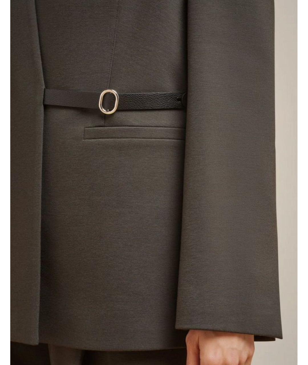 LIVIANA CONTI Коричневый вискозный костюм с брюками, фото 6