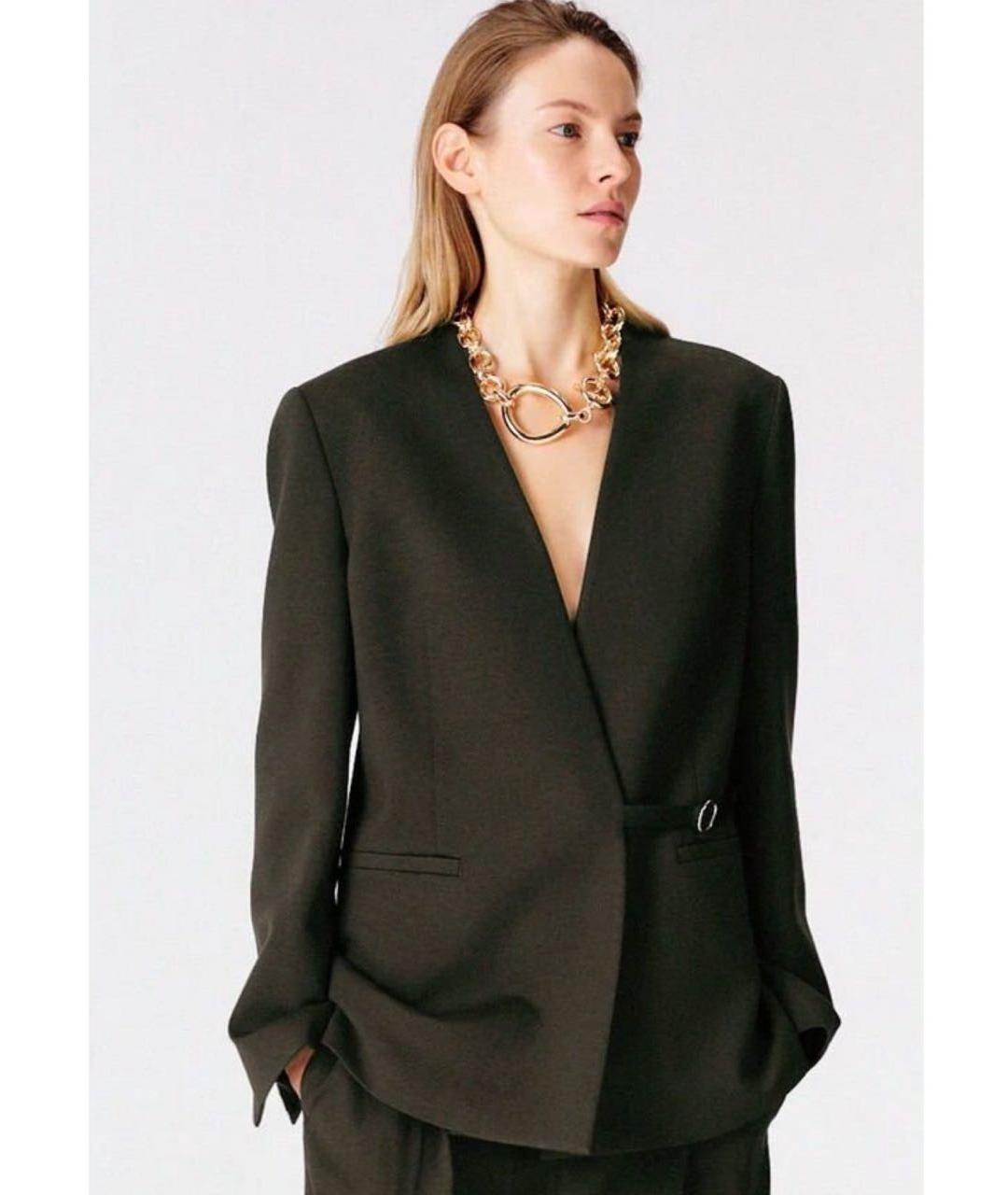 LIVIANA CONTI Коричневый вискозный костюм с брюками, фото 8