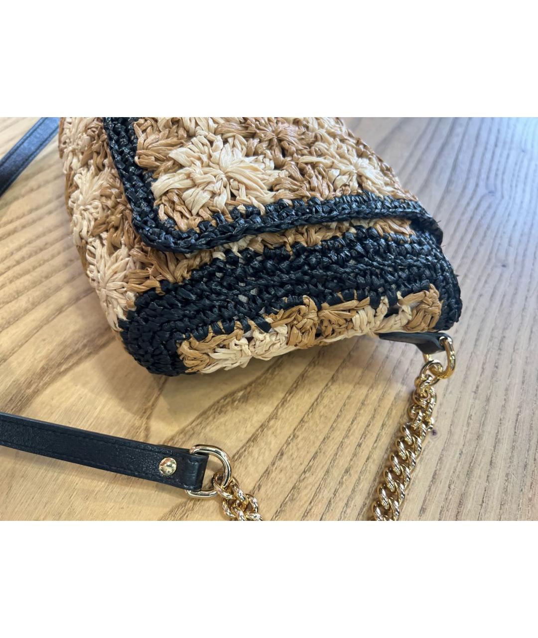 GUCCI Бежевая пелетеная сумка через плечо, фото 4