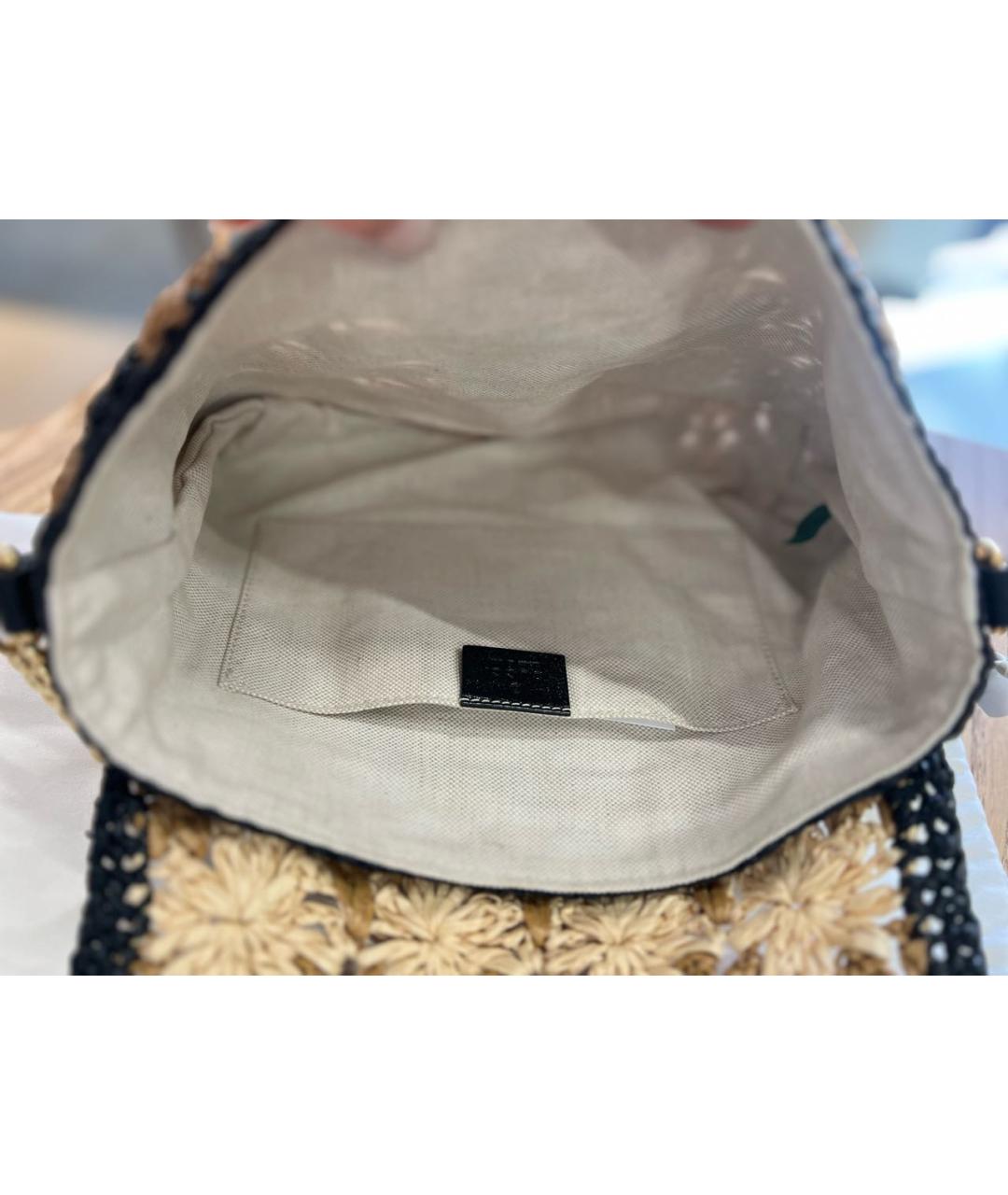 GUCCI Бежевая пелетеная сумка через плечо, фото 7