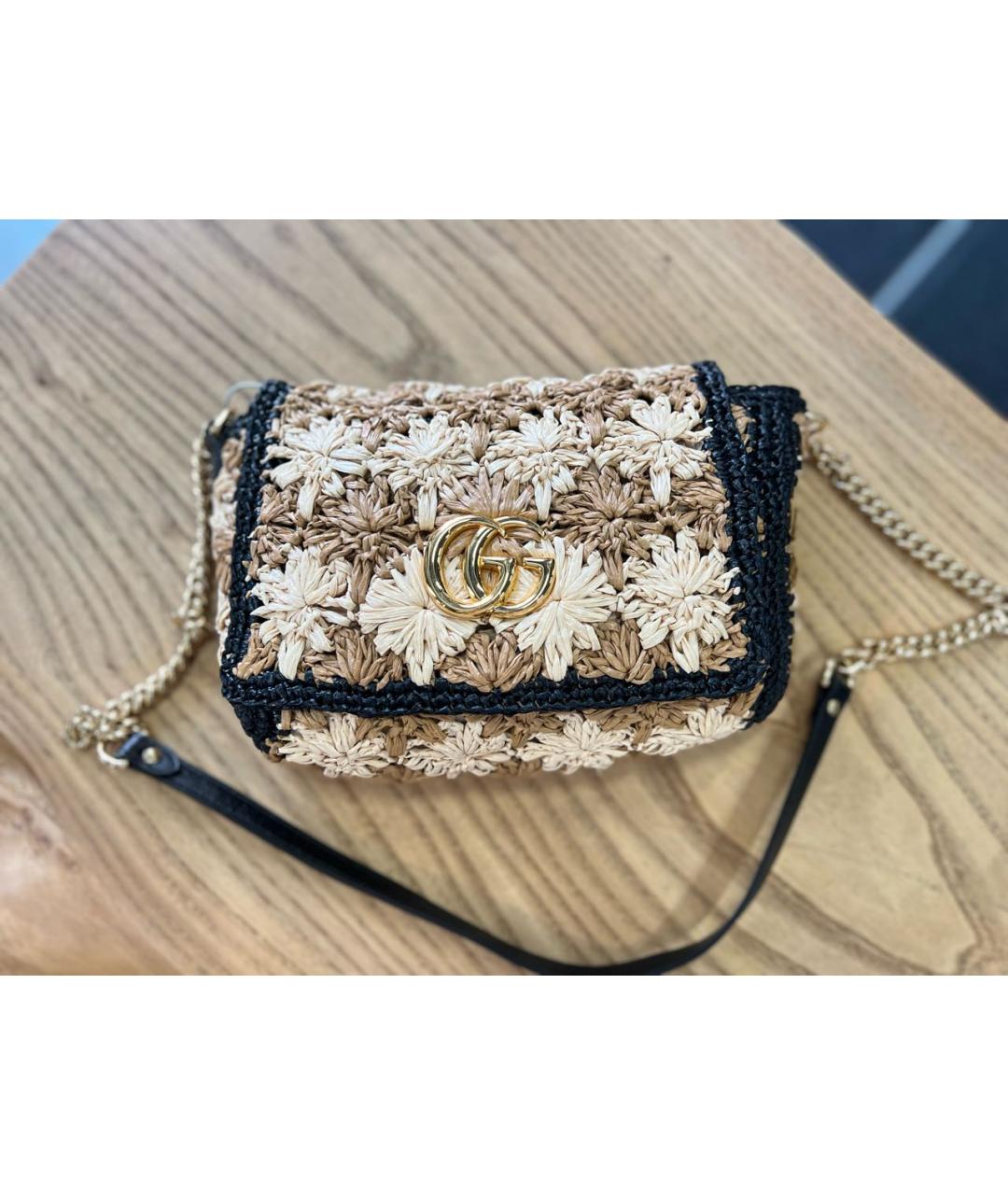 GUCCI Бежевая пелетеная сумка через плечо, фото 9