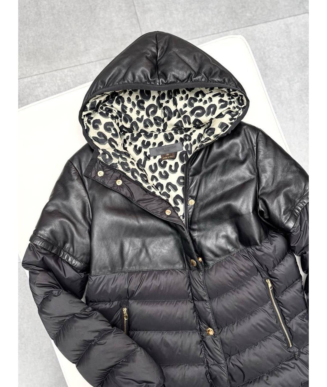 LOUIS VUITTON Черный полиамидовый пуховик, фото 3