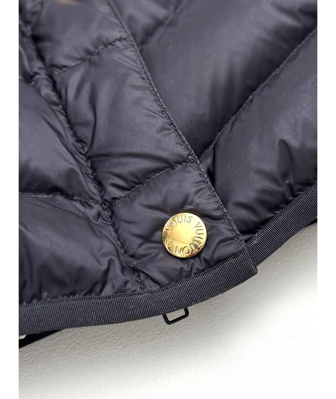 LOUIS VUITTON Черный полиамидовый пуховик, фото 4