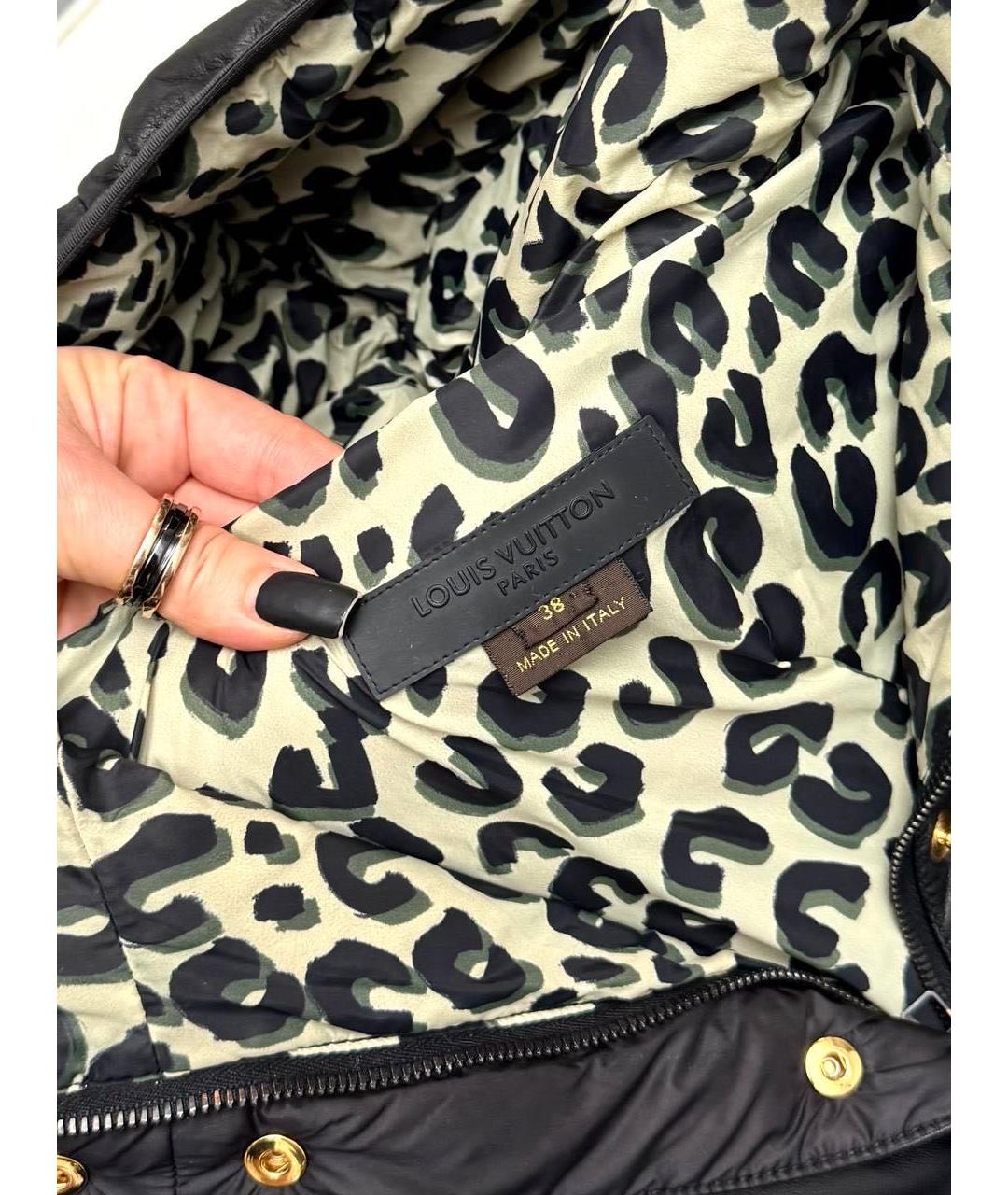 LOUIS VUITTON Черный полиамидовый пуховик, фото 5