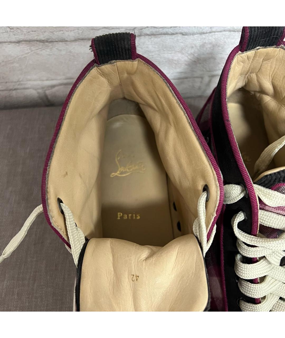 CHRISTIAN LOUBOUTIN Замшевые высокие кроссовки / кеды, фото 5