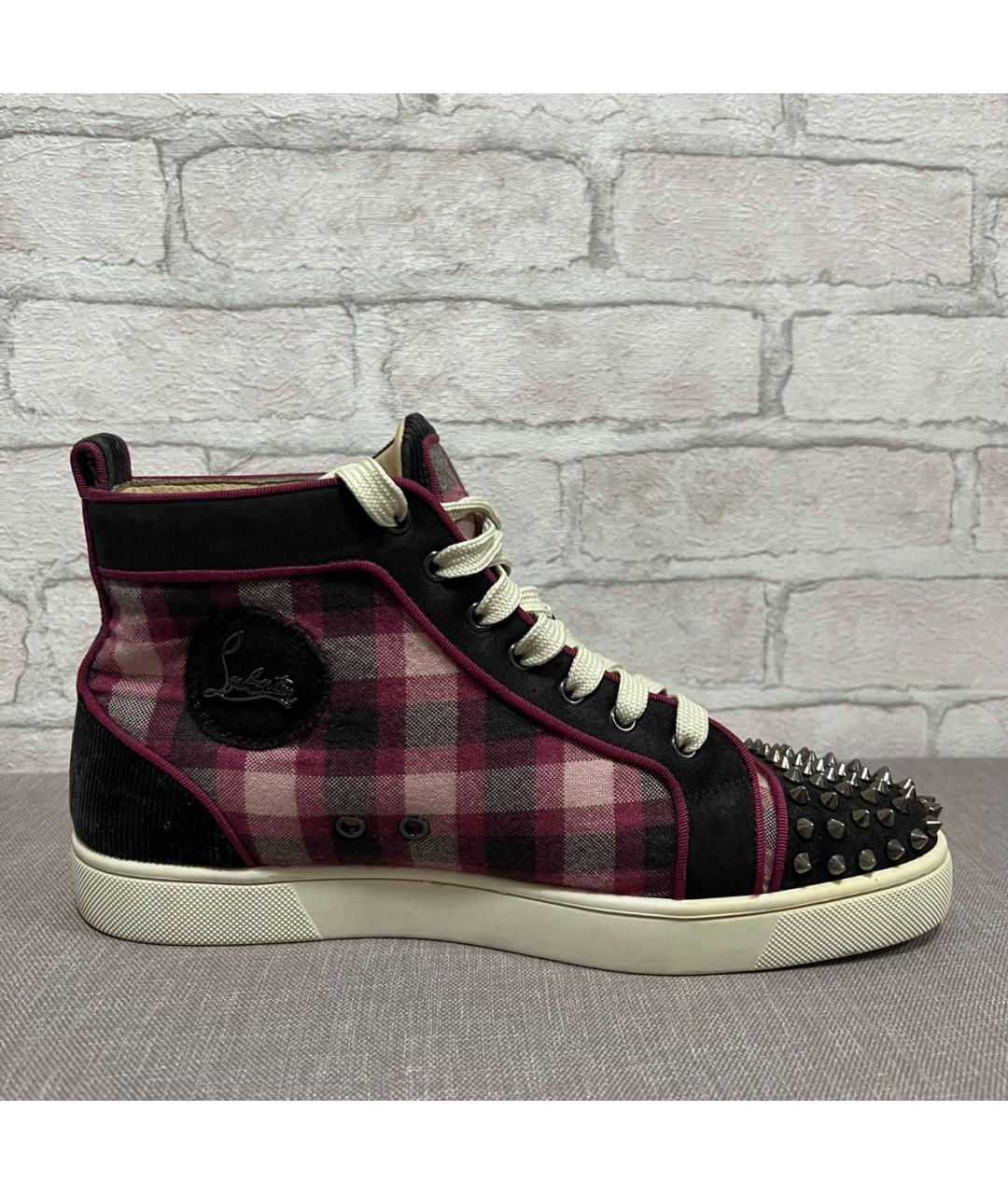 CHRISTIAN LOUBOUTIN Замшевые высокие кроссовки / кеды, фото 6