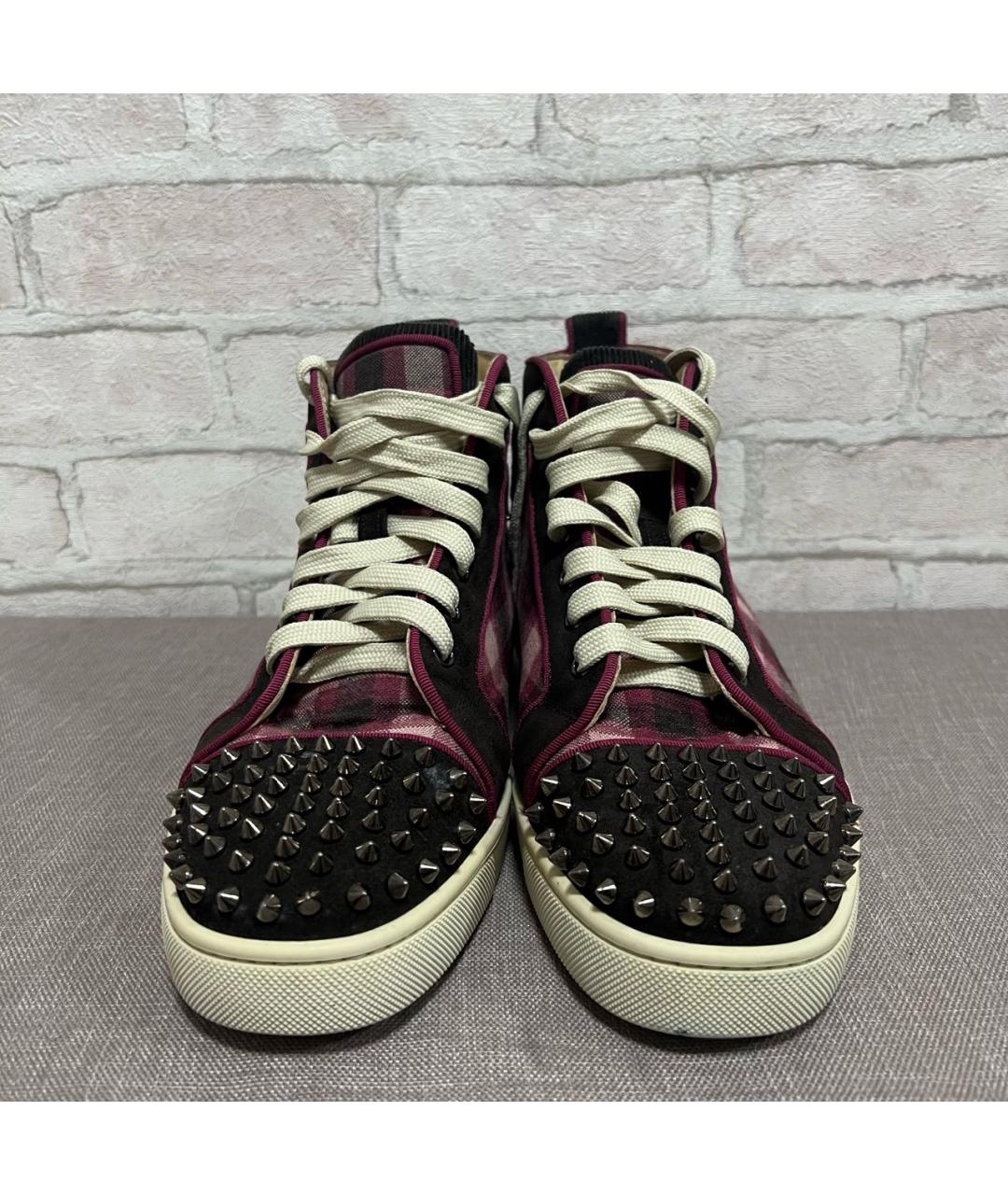CHRISTIAN LOUBOUTIN Замшевые высокие кроссовки / кеды, фото 3