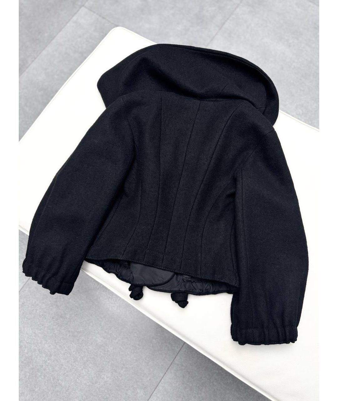 LOUIS VUITTON Черное шерстяное пальто, фото 2