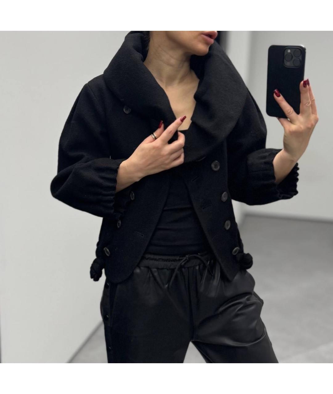 LOUIS VUITTON Черное шерстяное пальто, фото 6