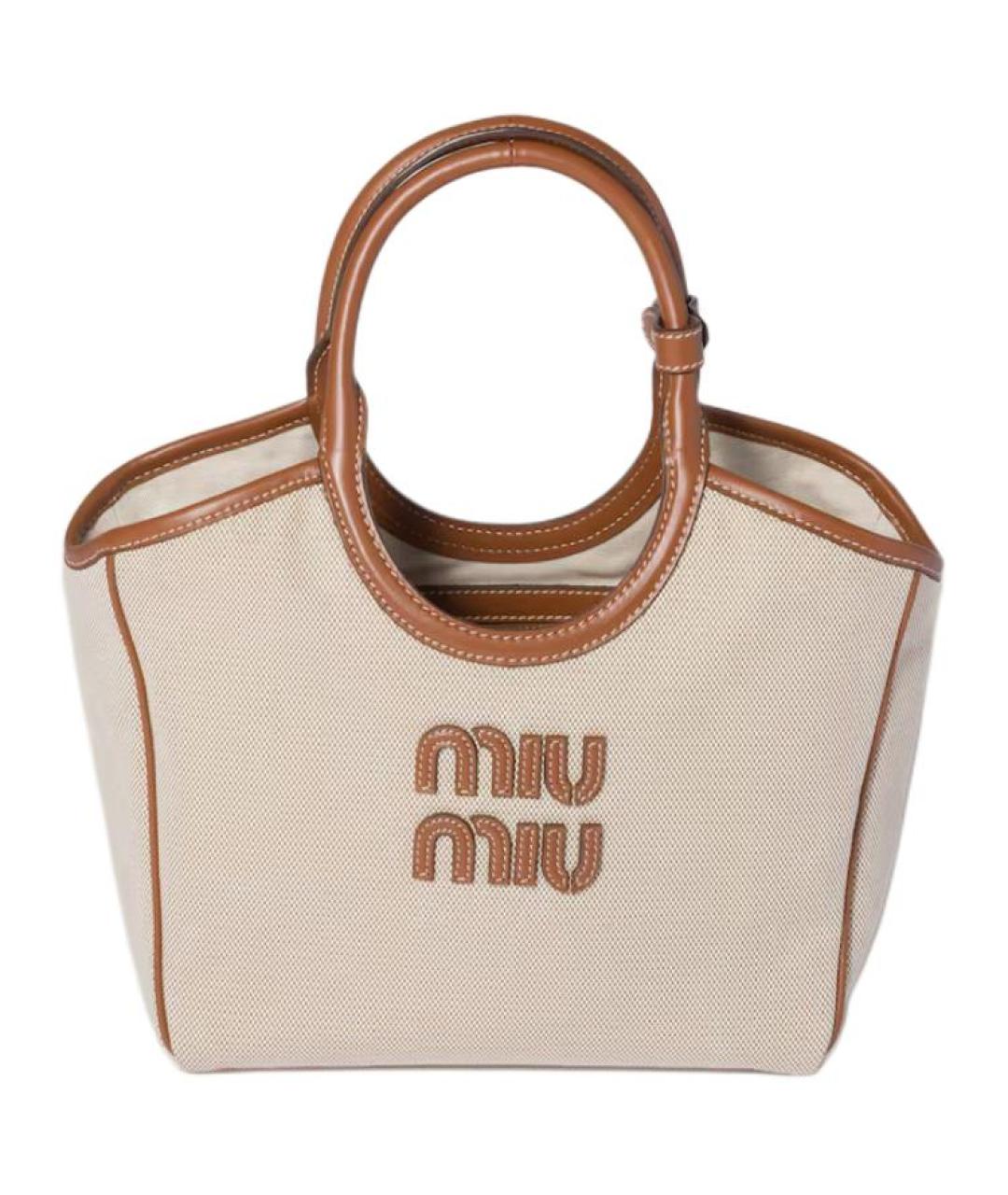 MIU MIU Бежевая сумка через плечо, фото 1