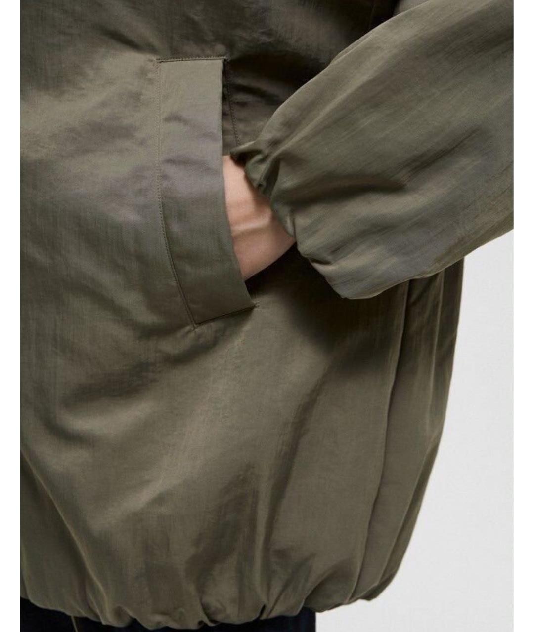 WEEKEND MAX MARA Хаки полиамидовая куртка, фото 7