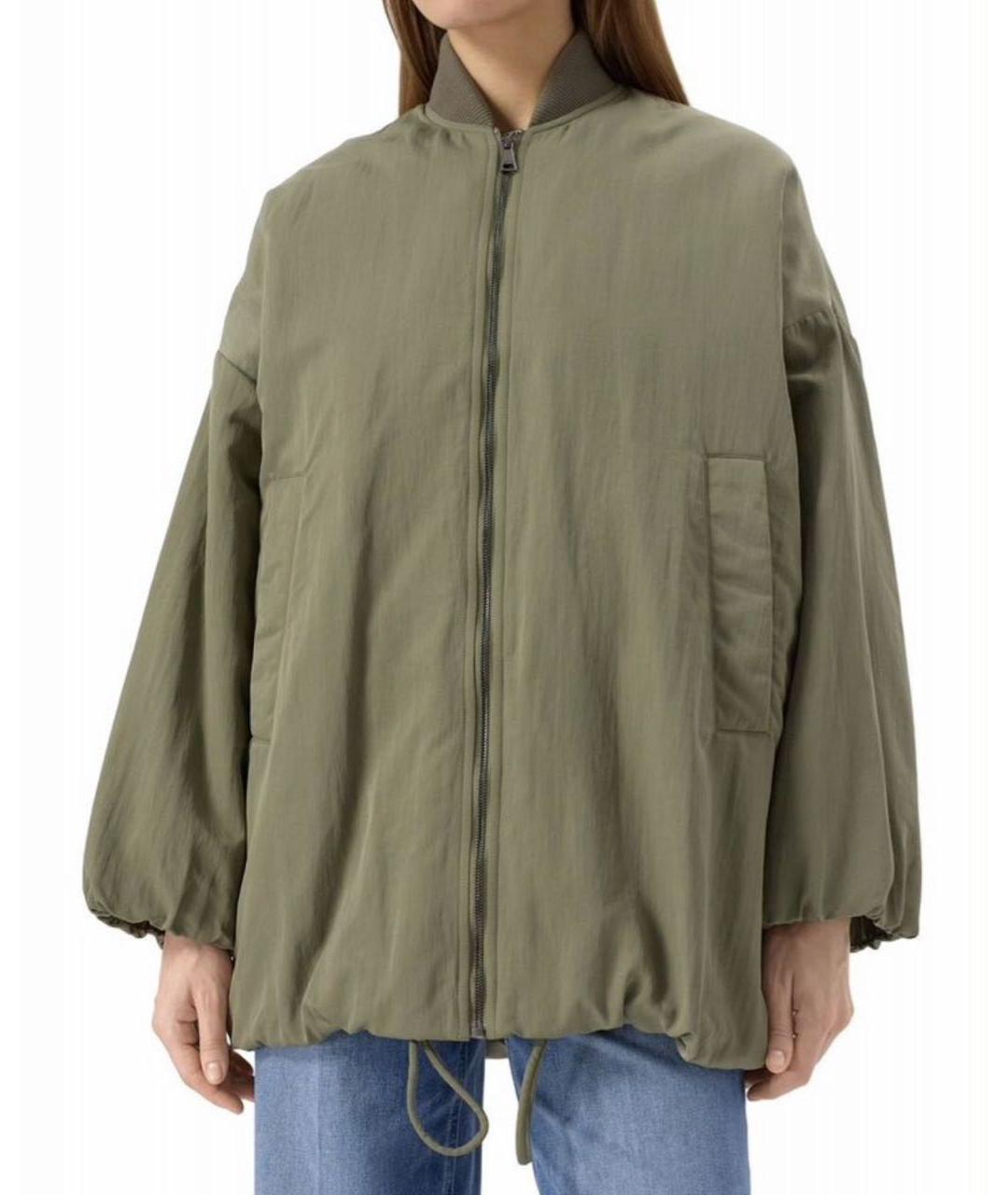 WEEKEND MAX MARA Хаки полиамидовая куртка, фото 9