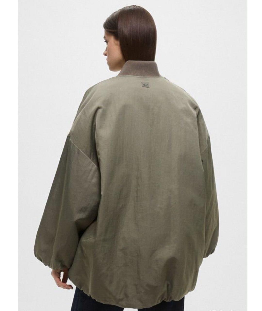 WEEKEND MAX MARA Хаки полиамидовая куртка, фото 2