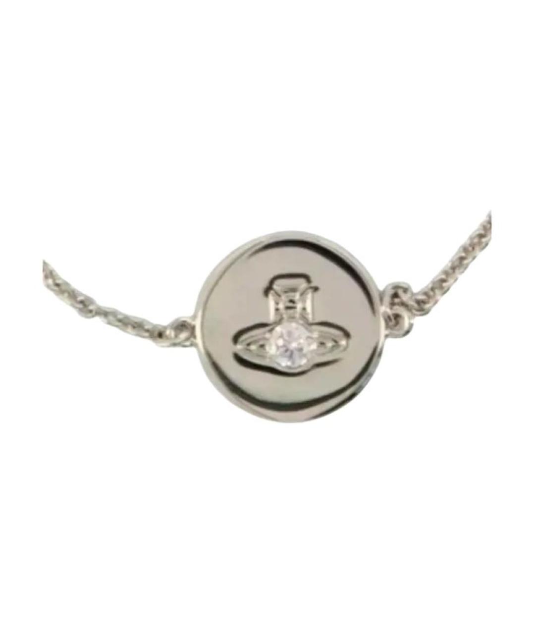 VIVIENNE WESTWOOD Серебрянный металлический браслет, фото 2