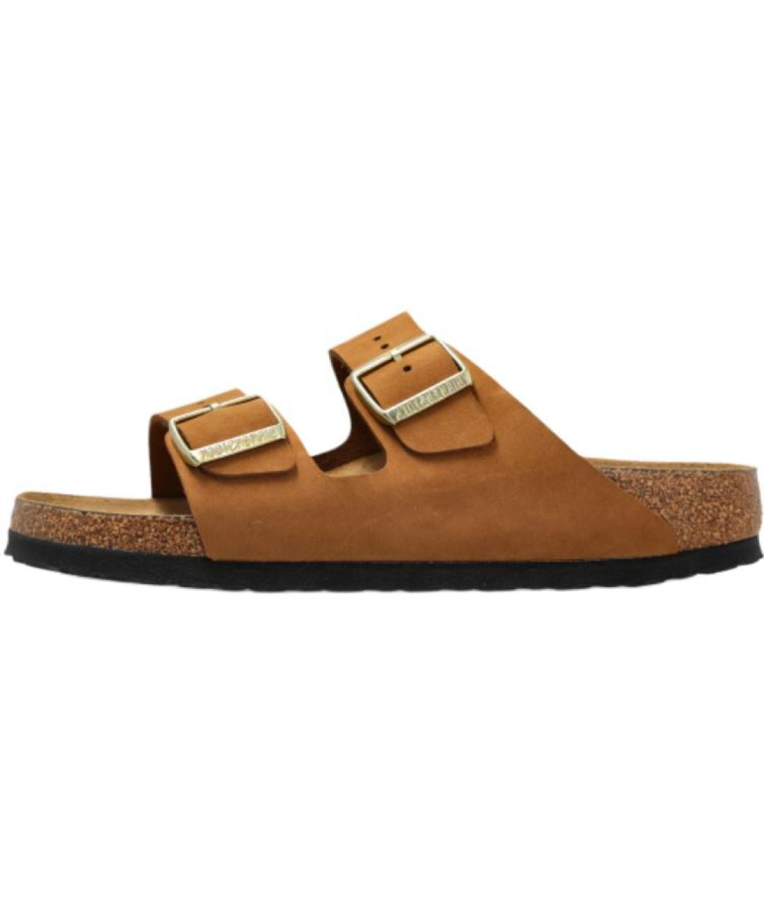 BIRKENSTOCK Коричневые шлепанцы, фото 2