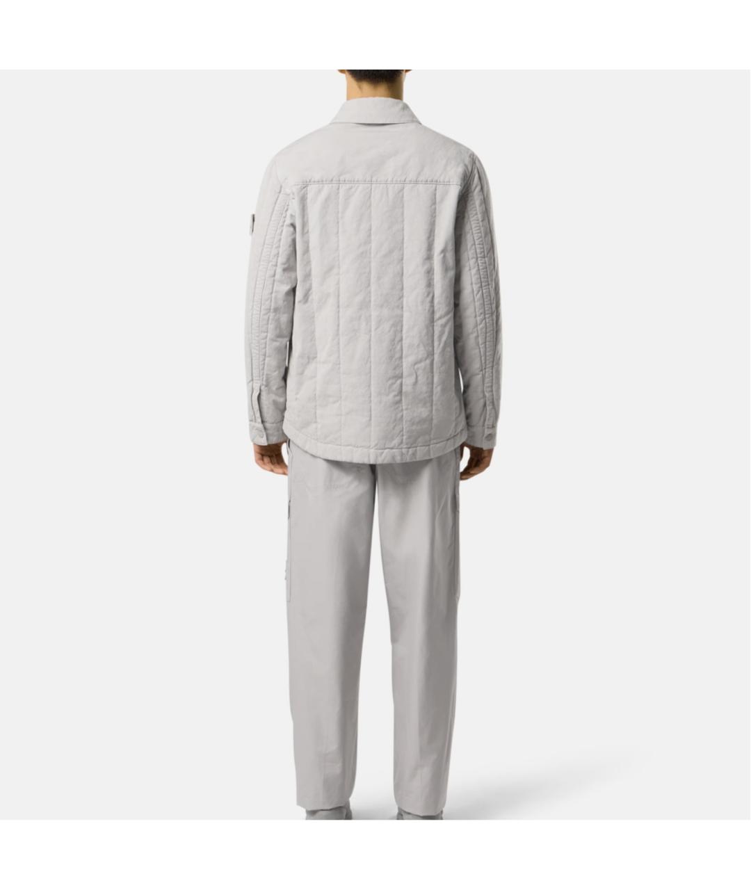 STONE ISLAND Серые повседневные брюки, фото 4