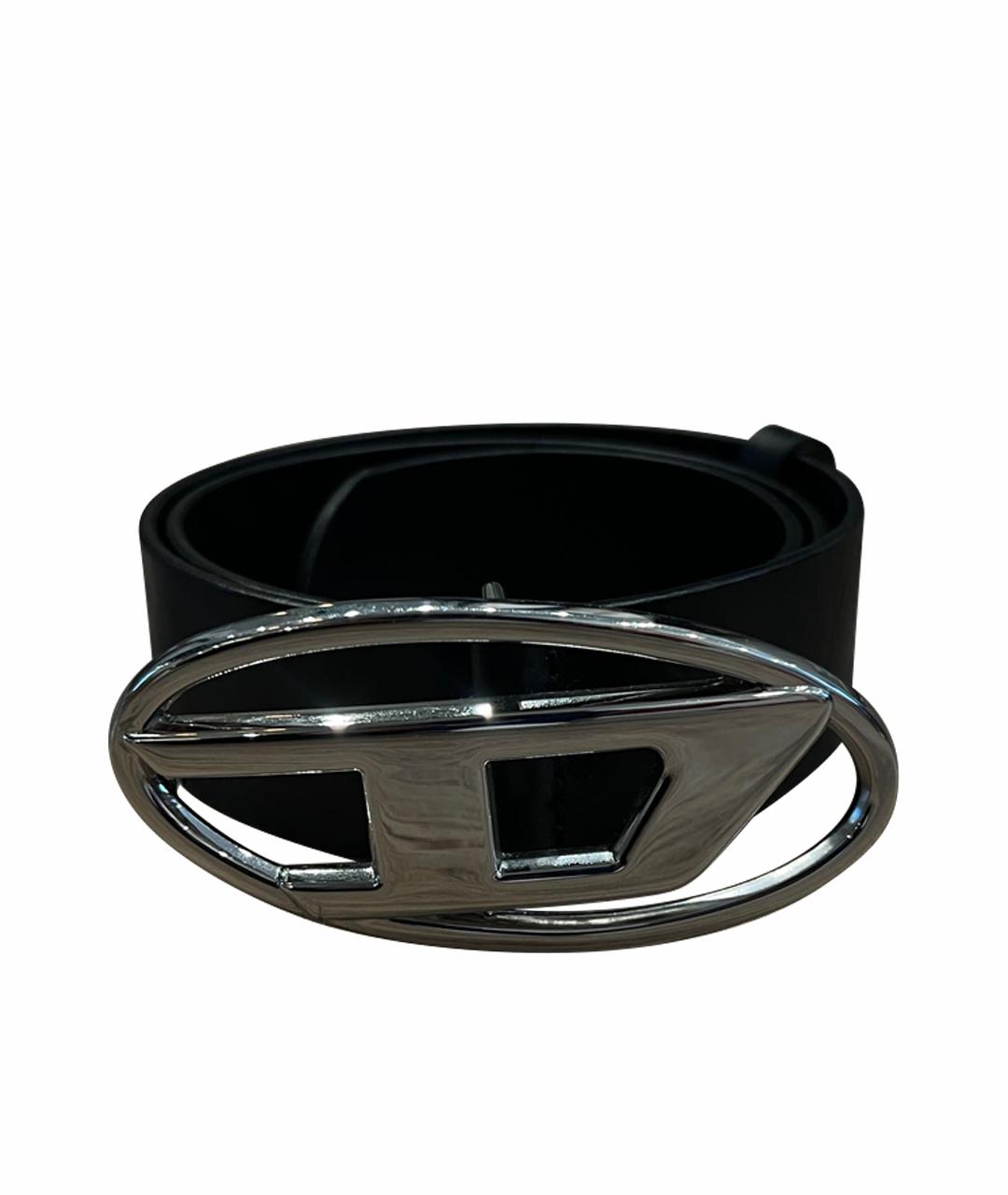 DIESEL Черный кожаный ремень, фото 1