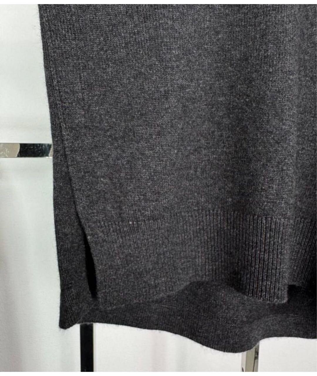 MAX MARA Серый шерстяной джемпер / свитер, фото 5