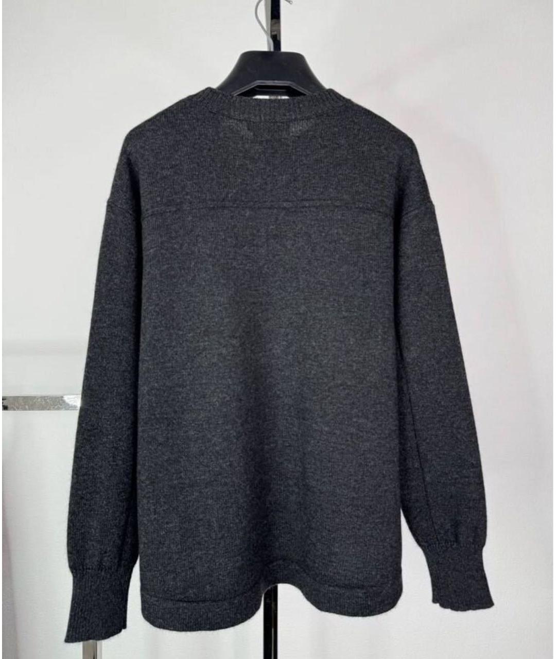MAX MARA Серый шерстяной джемпер / свитер, фото 2