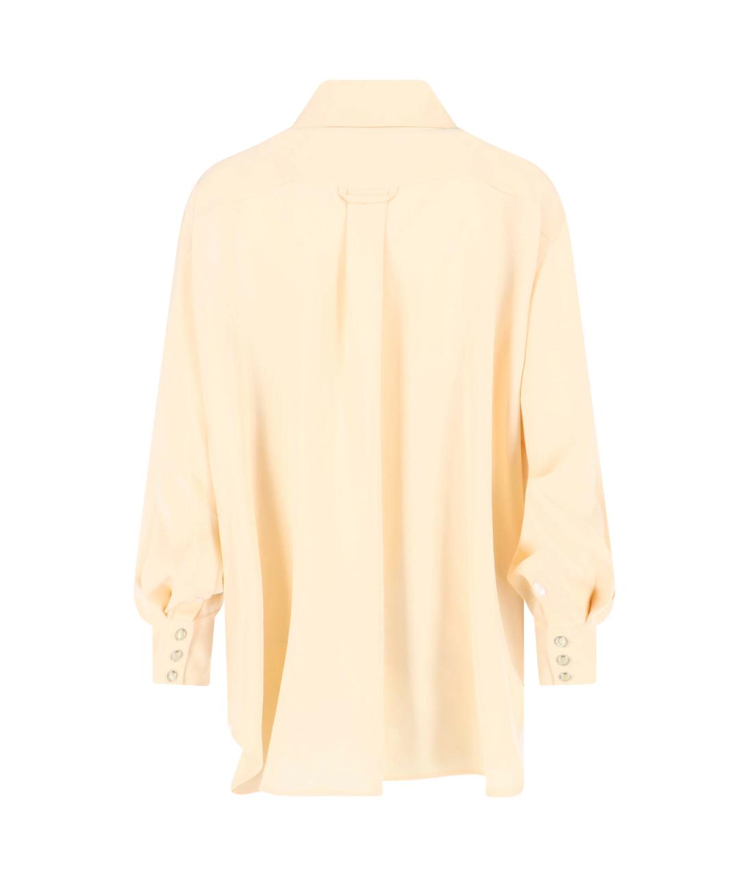 CELINE Бежевая вискозная рубашка, фото 2