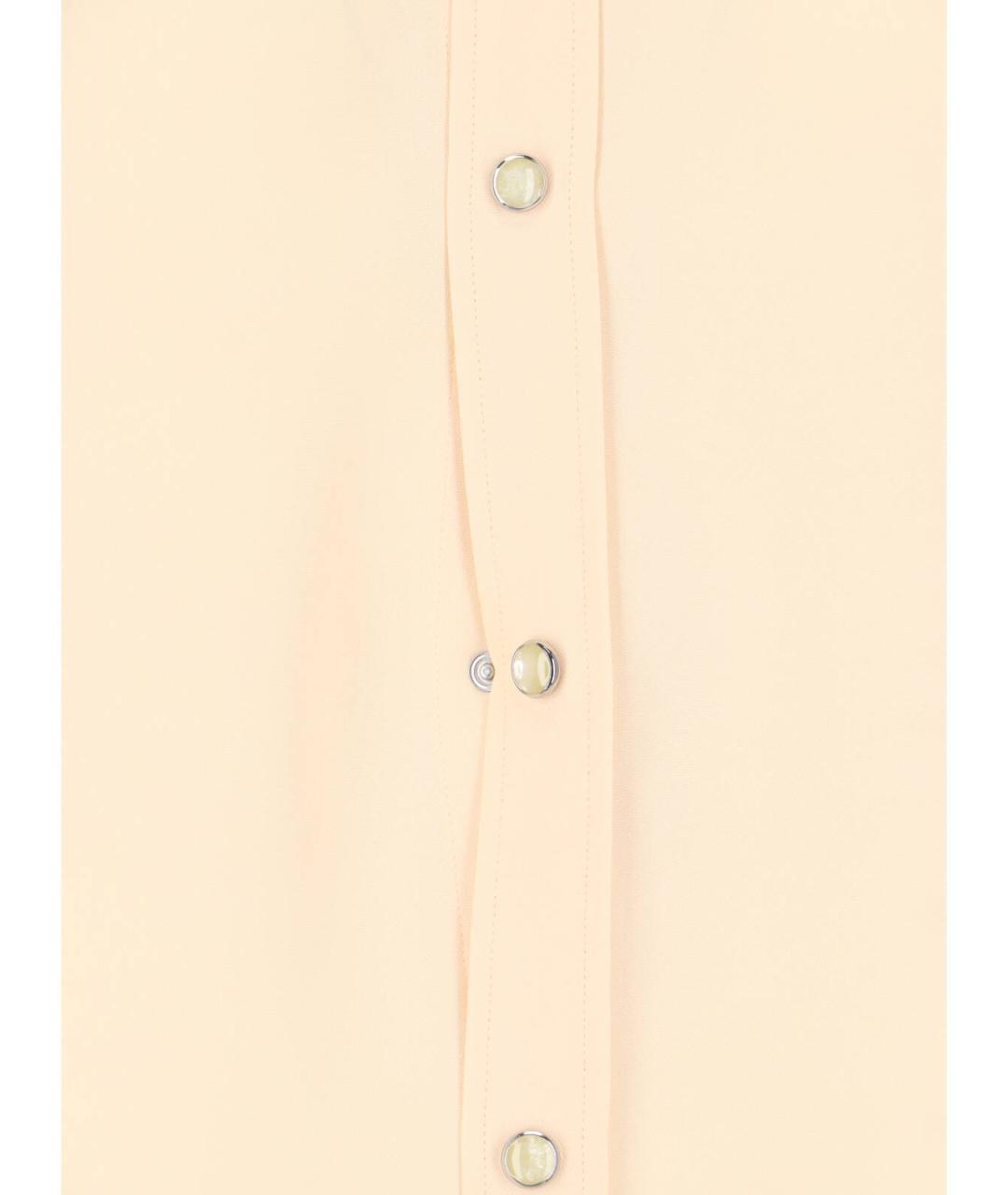 CELINE Бежевая вискозная рубашка, фото 4