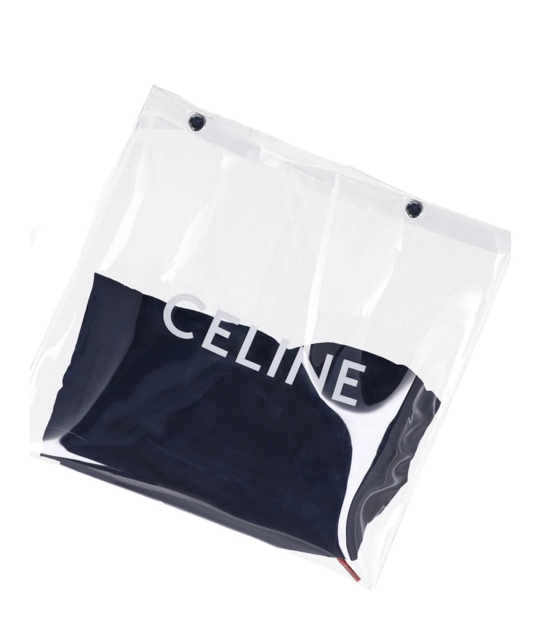 CELINE Синие полиамидовые шорты, фото 5