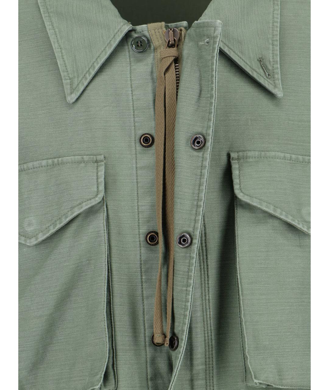 CELINE Зеленая хлопковая парка, фото 5