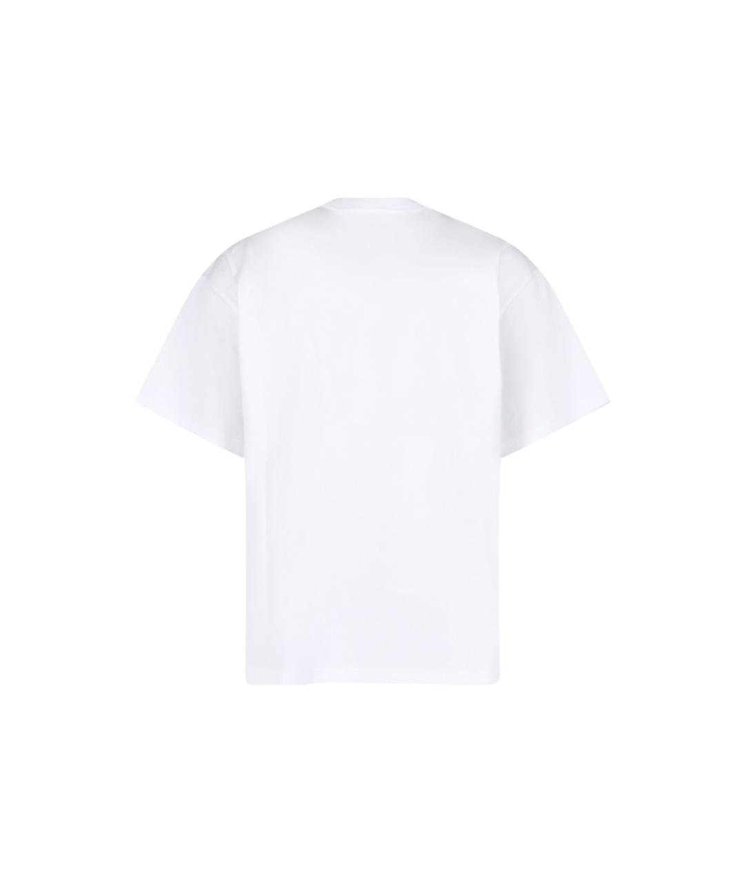 CELINE Белая хлопковая футболка, фото 2