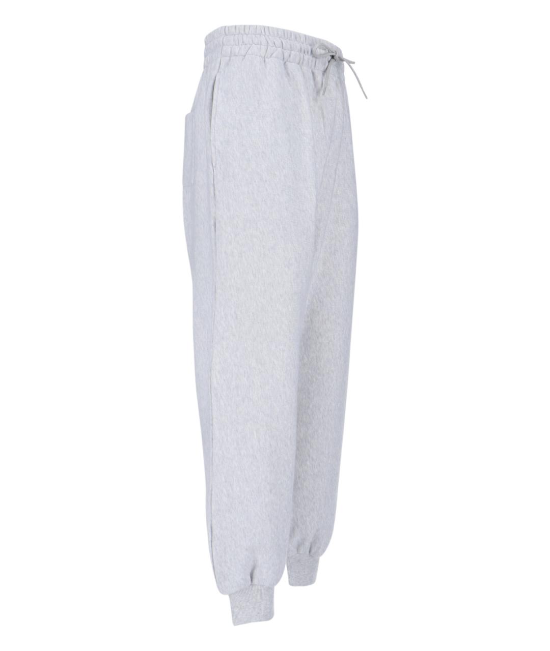 CELINE Серые хлопковые повседневные брюки, фото 3