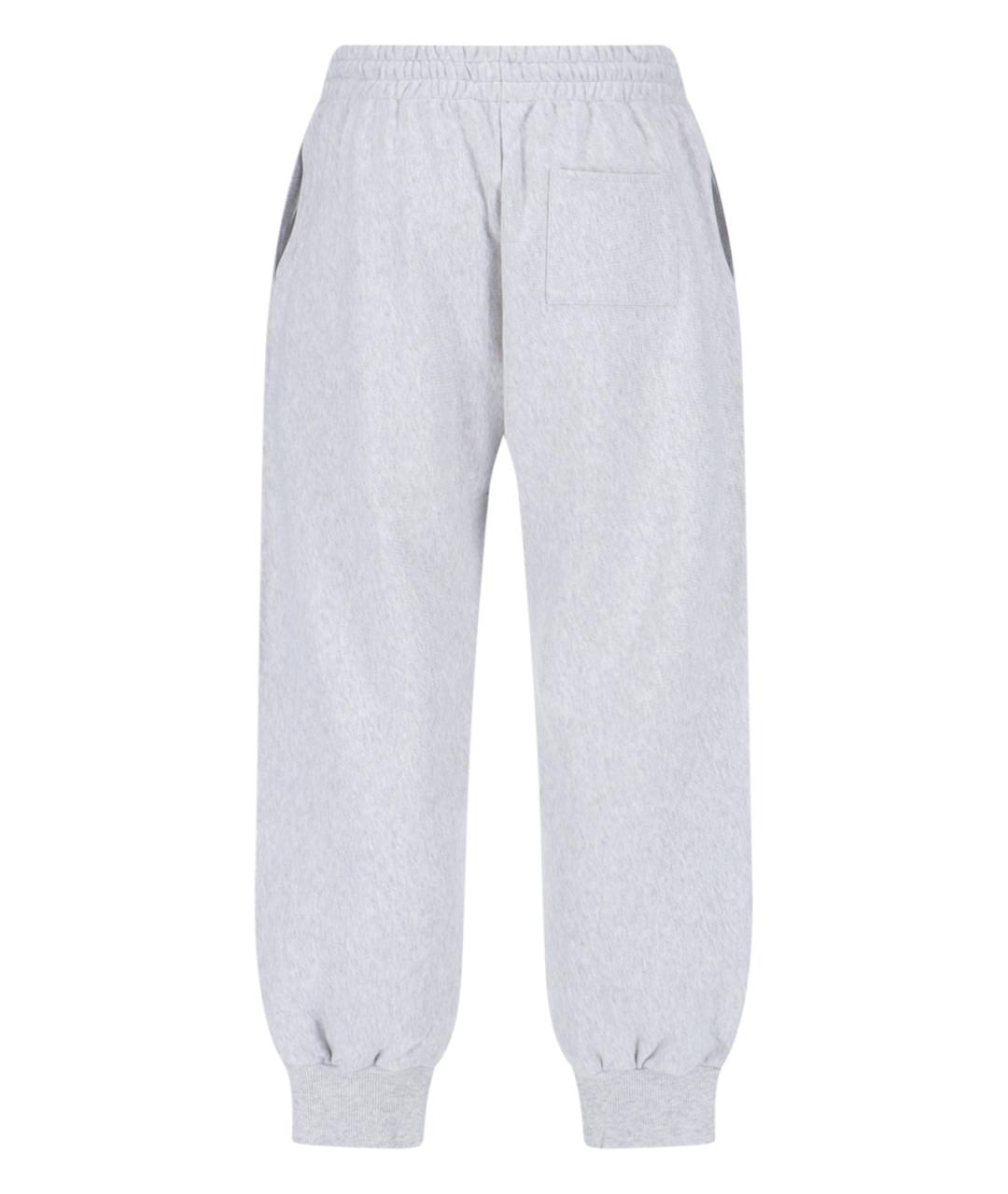 CELINE Серые хлопковые повседневные брюки, фото 2