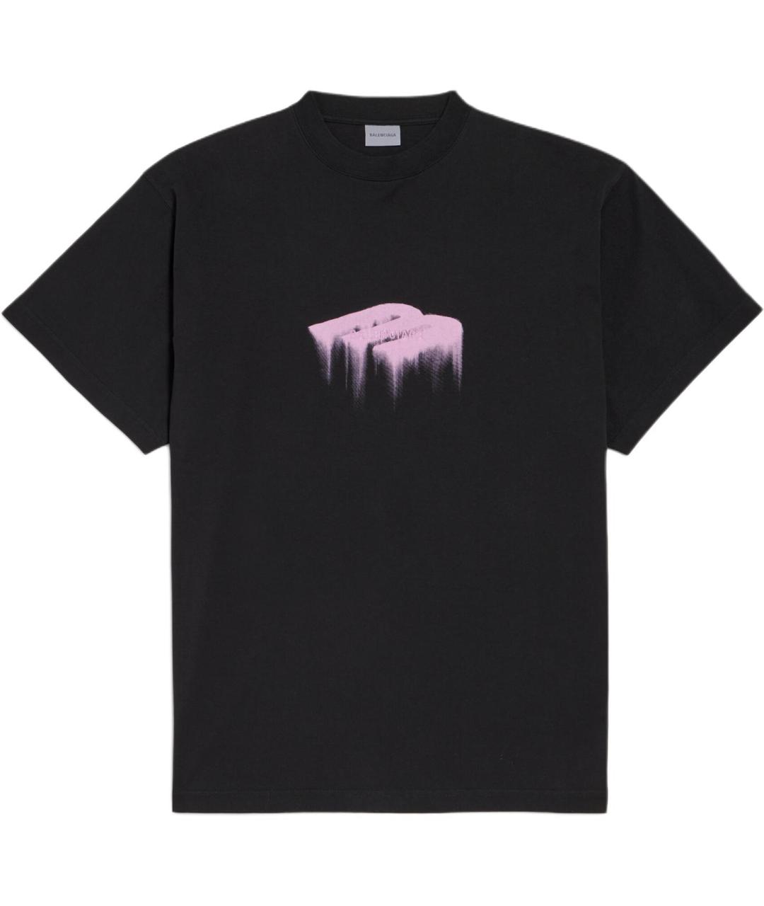 BALENCIAGA Черная футболка, фото 1